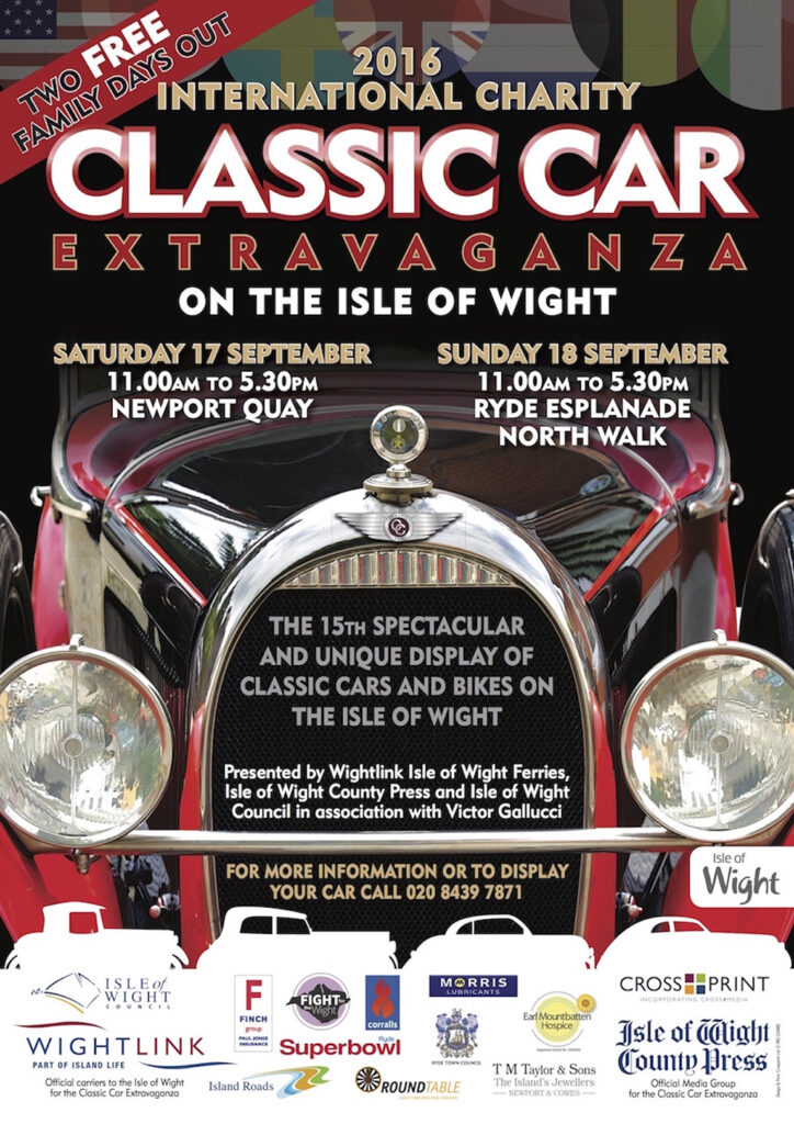 Isle of Wight Classic Car Extravaganza 2016 - Poster